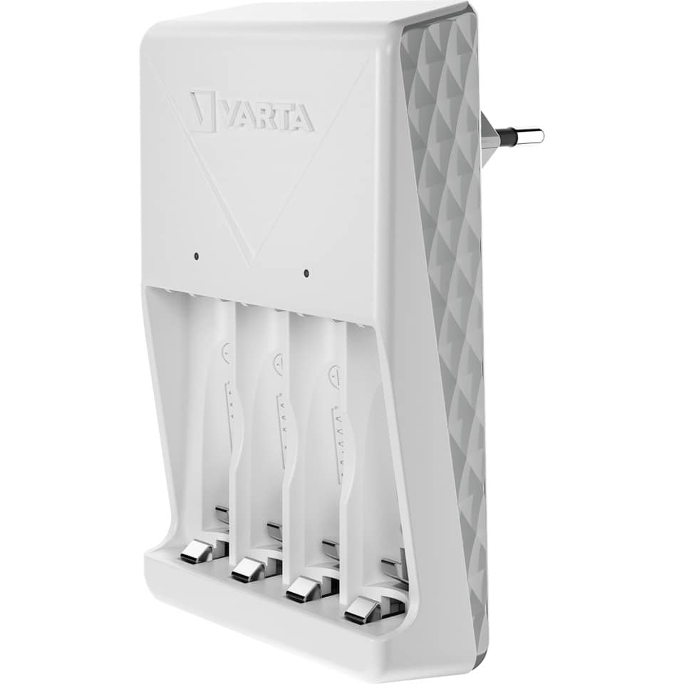 Ladegerät Akku +4xAA weiß VARTA 57657 101 451 VARTA 57657 101 451 Plug Charger