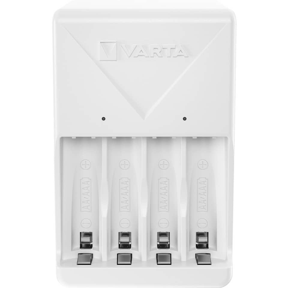 Ladegerät Akku +4xAA weiß VARTA 57657 101 451 VARTA 57657 101 451 Plug Charger