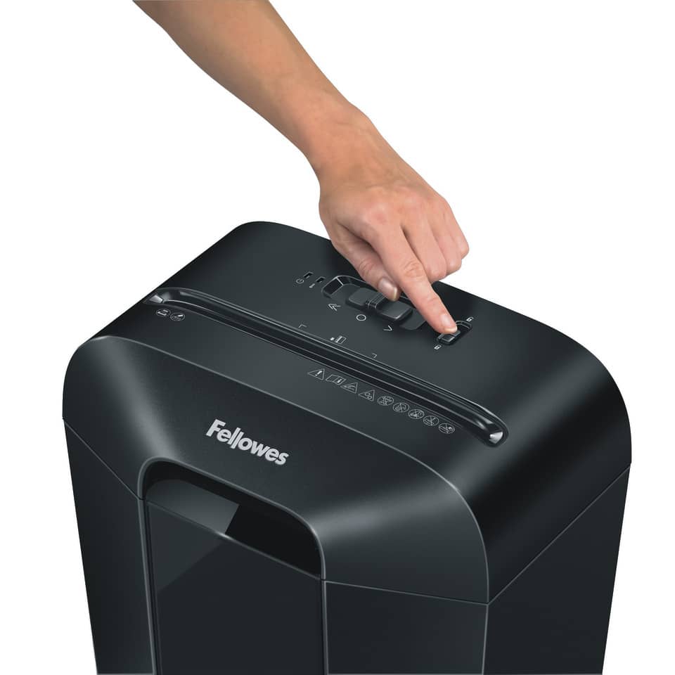Aktenvernichter Powershred® LX70, Cross-Cut Partikel 4x40mm, P4, 11 Blatt, schwarz FELLOWES 4407501 FELLOWES 4407501 4x40mm