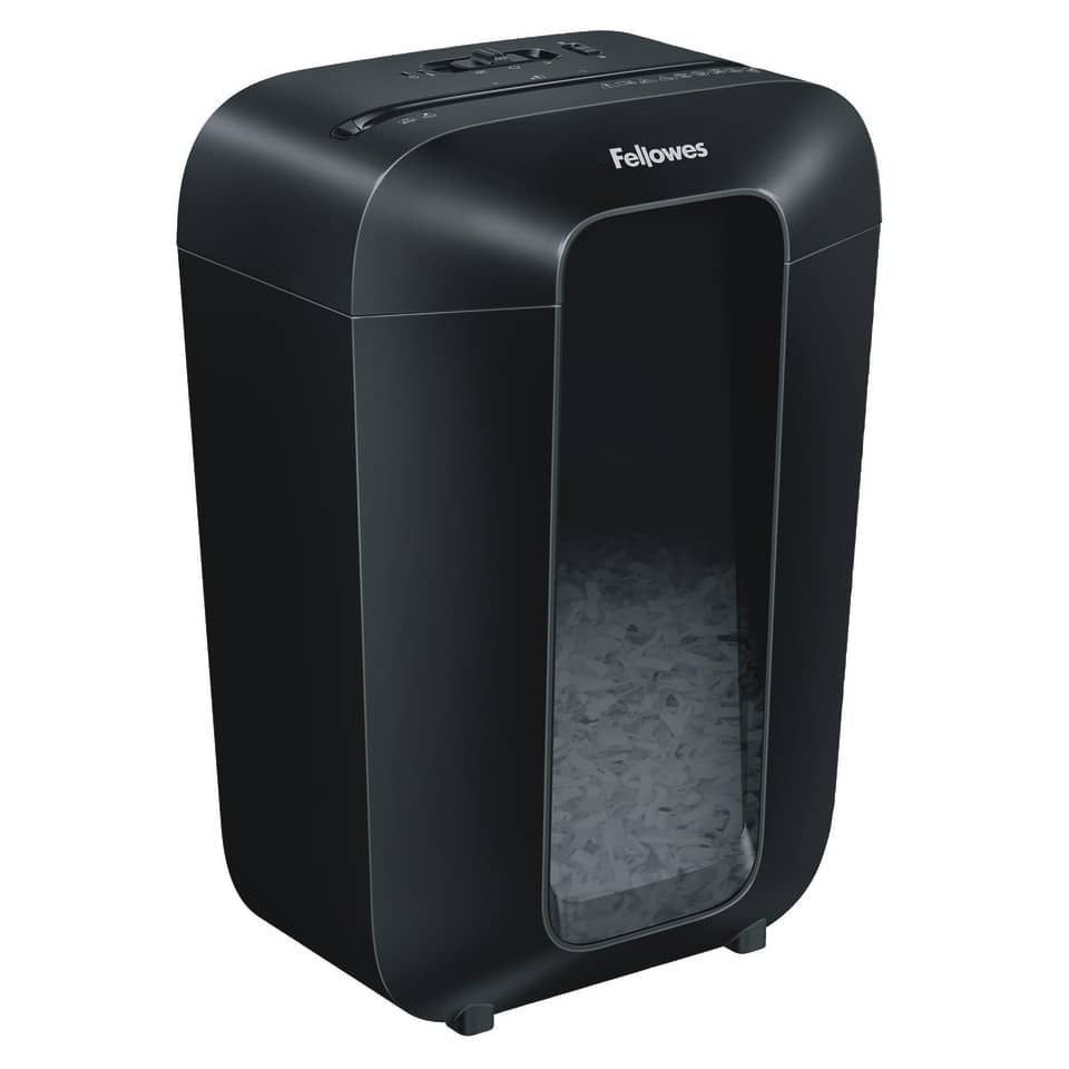 Aktenvernichter Powershred® LX70, Cross-Cut Partikel 4x40mm, P4, 11 Blatt, schwarz FELLOWES 4407501 FELLOWES 4407501 4x40mm