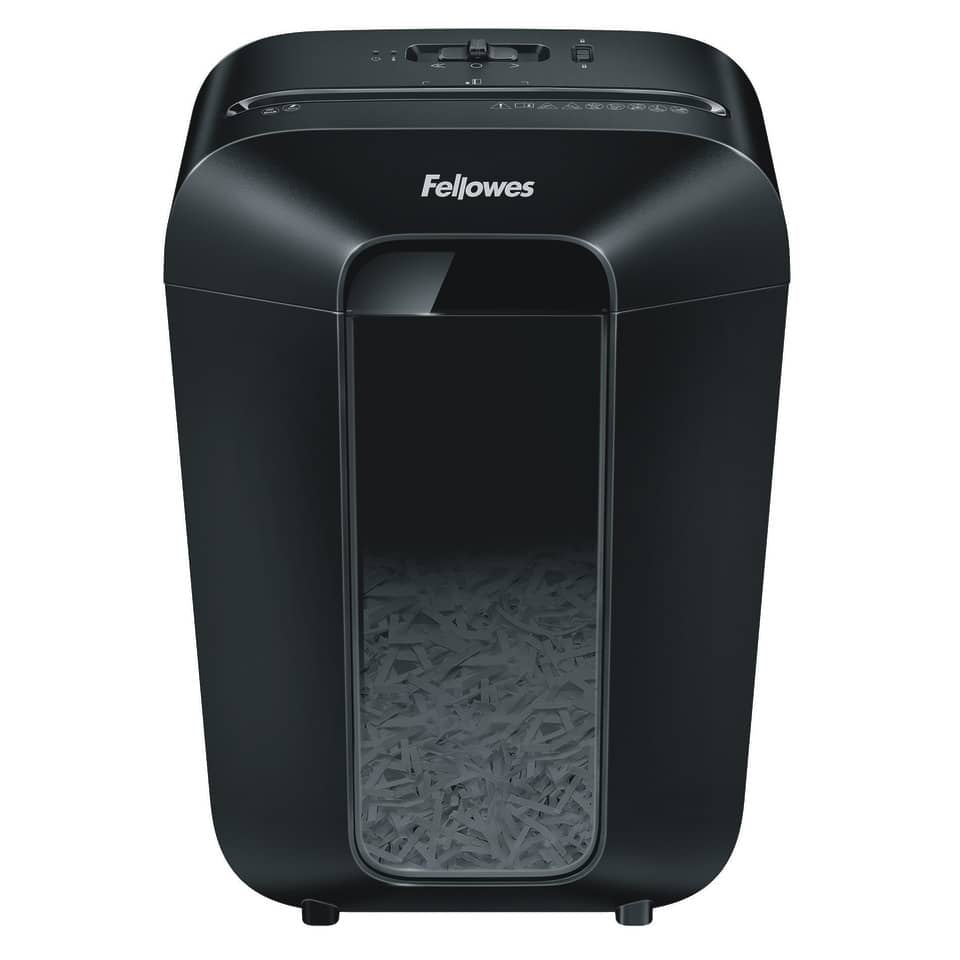 Aktenvernichter Powershred® LX70, Cross-Cut Partikel 4x40mm, P4, 11 Blatt, schwarz FELLOWES 4407501 FELLOWES 4407501 4x40mm