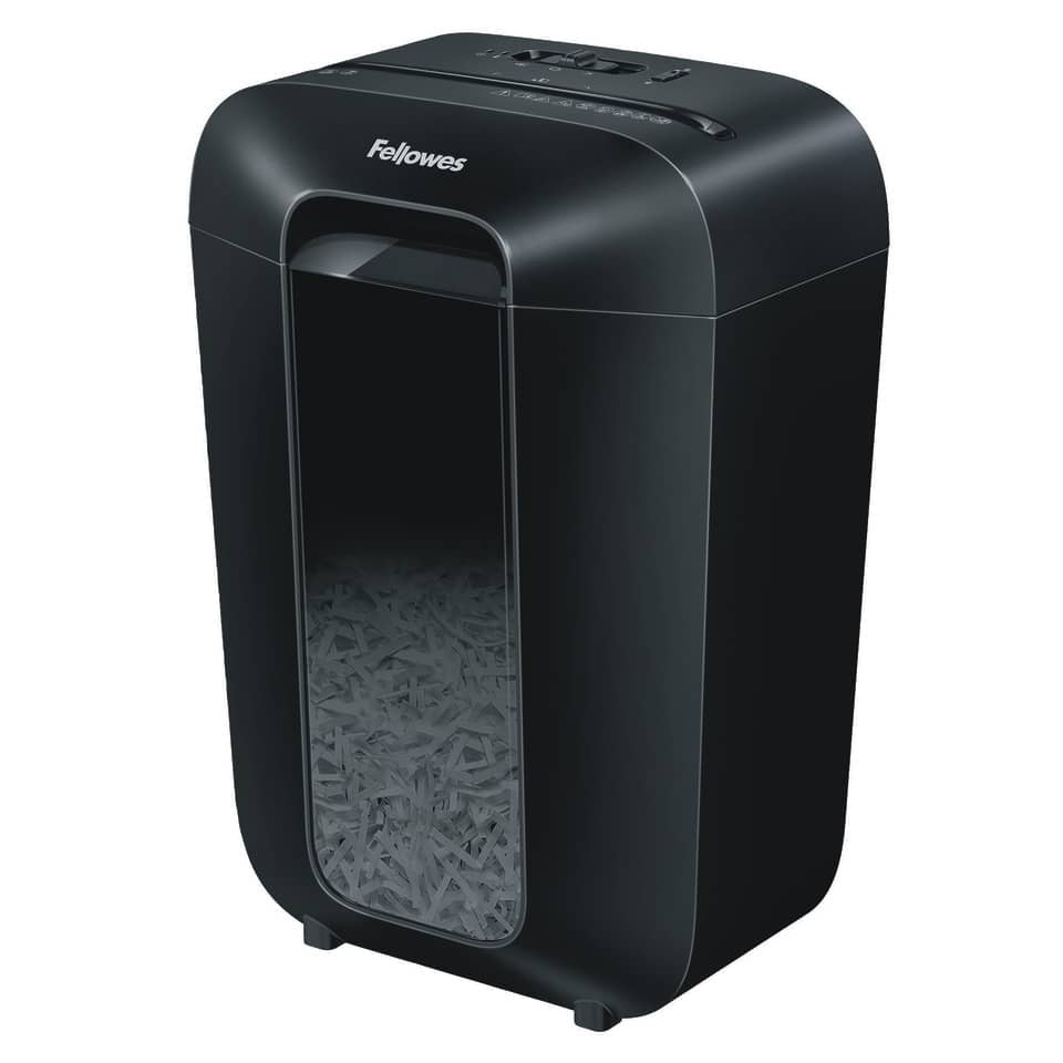 Aktenvernichter Powershred® LX70, Cross-Cut Partikel 4x40mm, P4, 11 Blatt, schwarz FELLOWES 4407501 FELLOWES 4407501 4x40mm