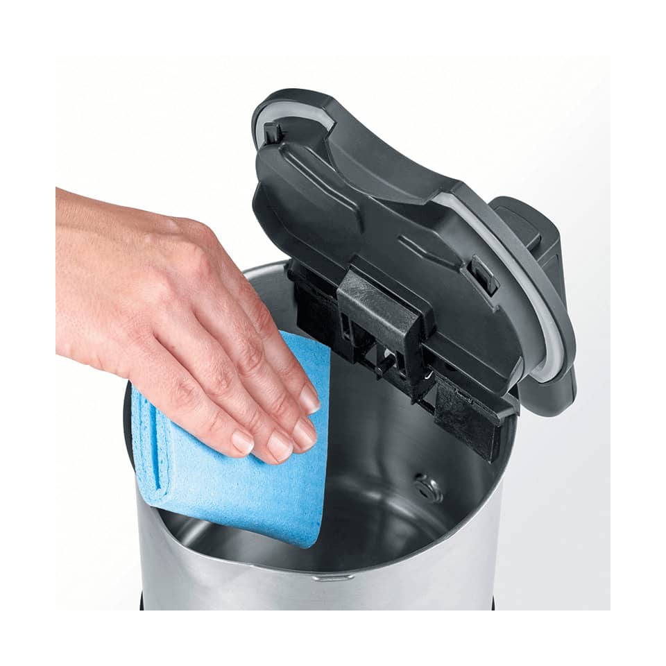 Wasserkocher 1,7L 2200 W Edelstahl gebürstet/schwarz SEVERIN WK 3409 SEVERIN WK 3409 Edelstahl