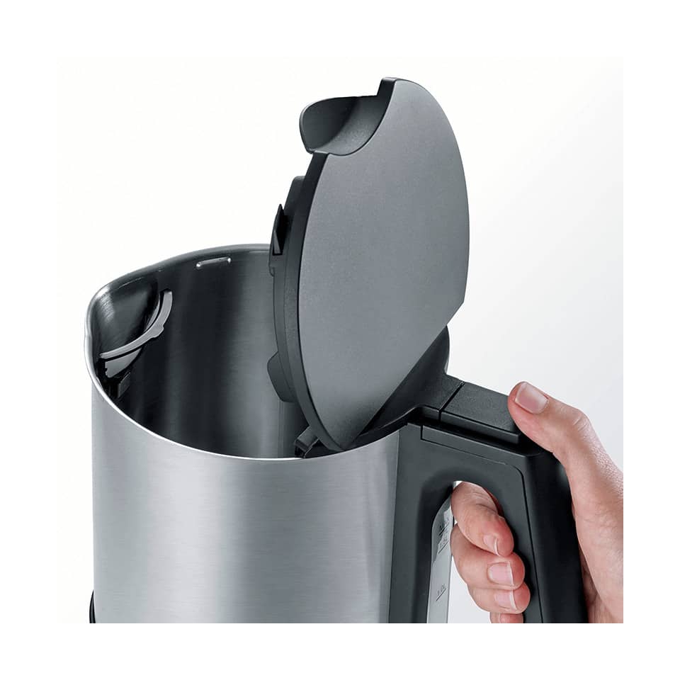 Wasserkocher 1,7L 2200 W Edelstahl gebürstet/schwarz SEVERIN WK 3409 SEVERIN WK 3409 Edelstahl