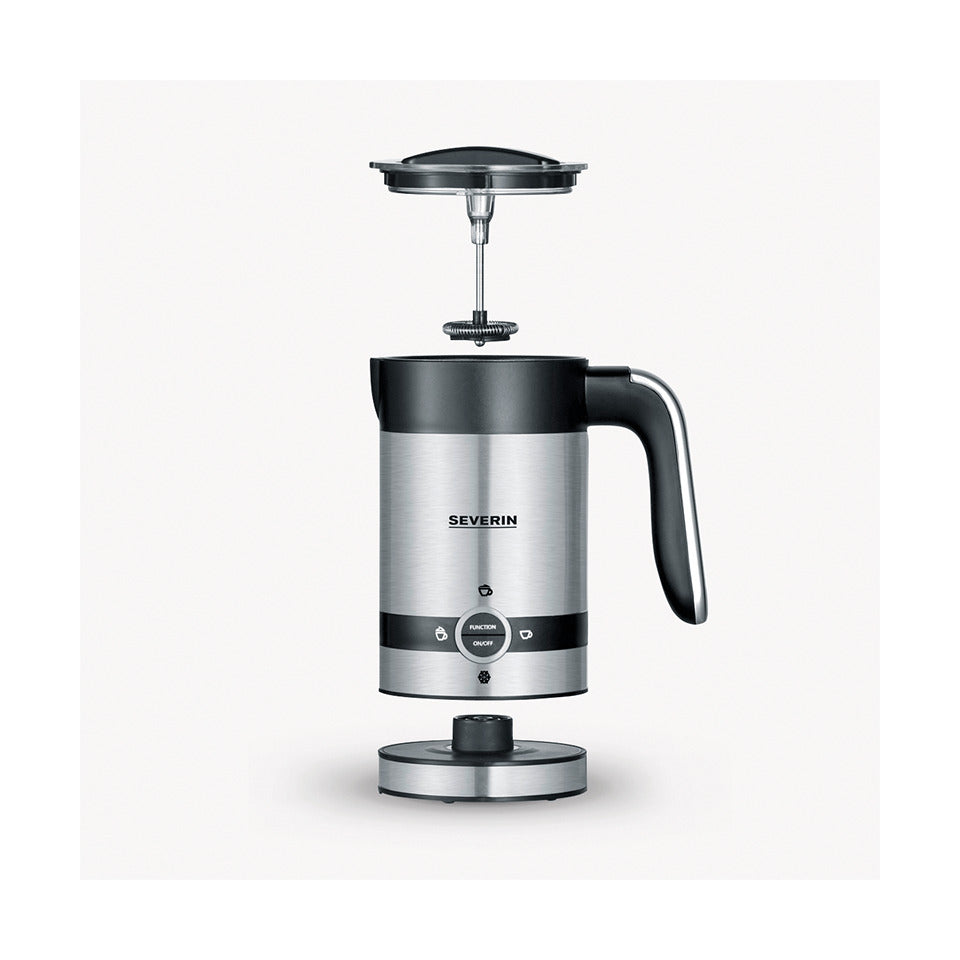 Milchaufschäumer 450 Watt Edelstahl gebürstet/schwarz SEVERIN SM 3584