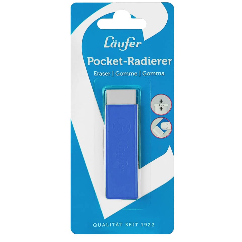 Radiergummi Pocket 2, blau LÄUFER 69261