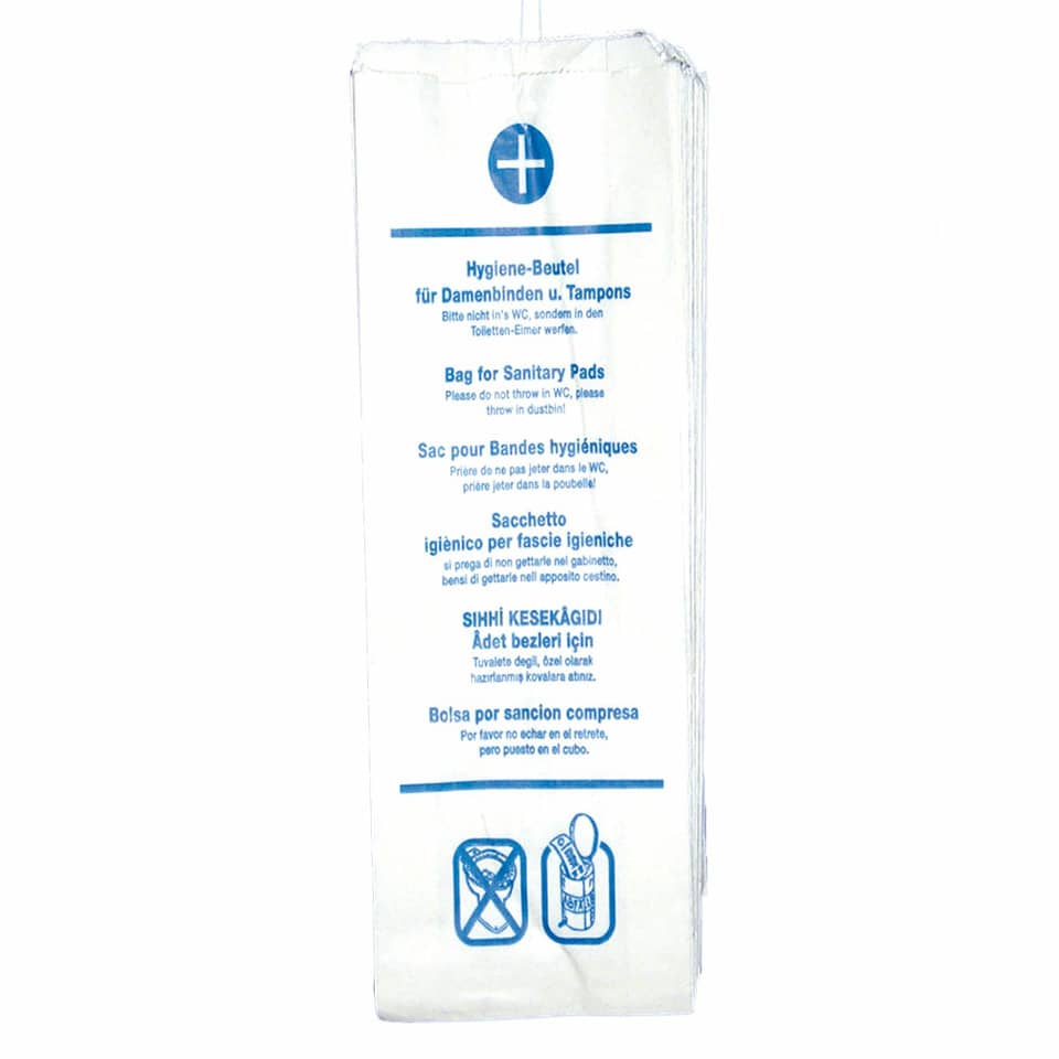 Hygienebeutel Papier 10x100 Stück, 29 x 12 cm, weiss HYGOSTAR 347040010 HYGOSTAR 347040010 /480190