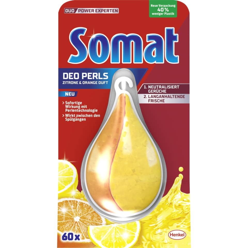 Spülmaschinen-Deo Perls Zitrone & Orange, 17 g SOMAT 504549
