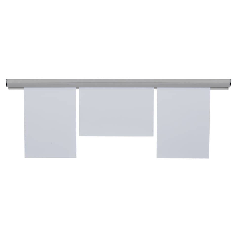 Papierklemmschiene, Kunststoff, 880 x 40 mm, grau FRANKEN PKS88