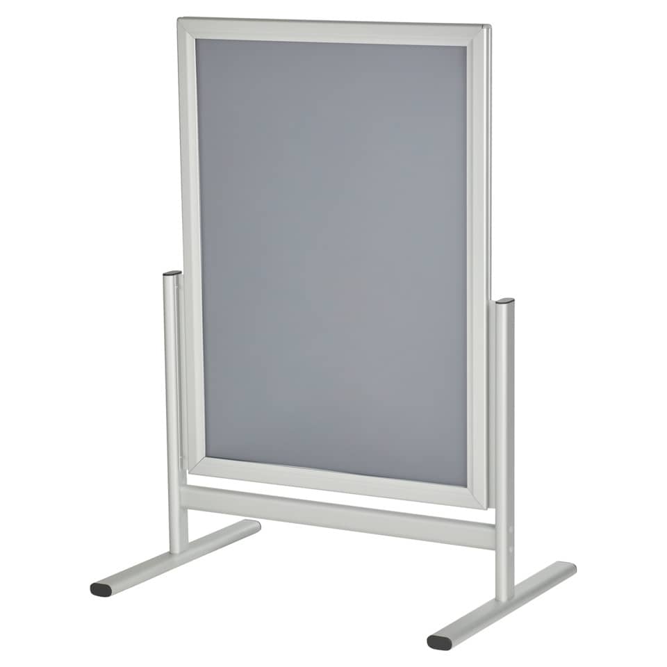 Kundenstopper Outdoor Standard, DIN A1, Schutzfolie UV-Filter, silber FRANKEN BS1302
