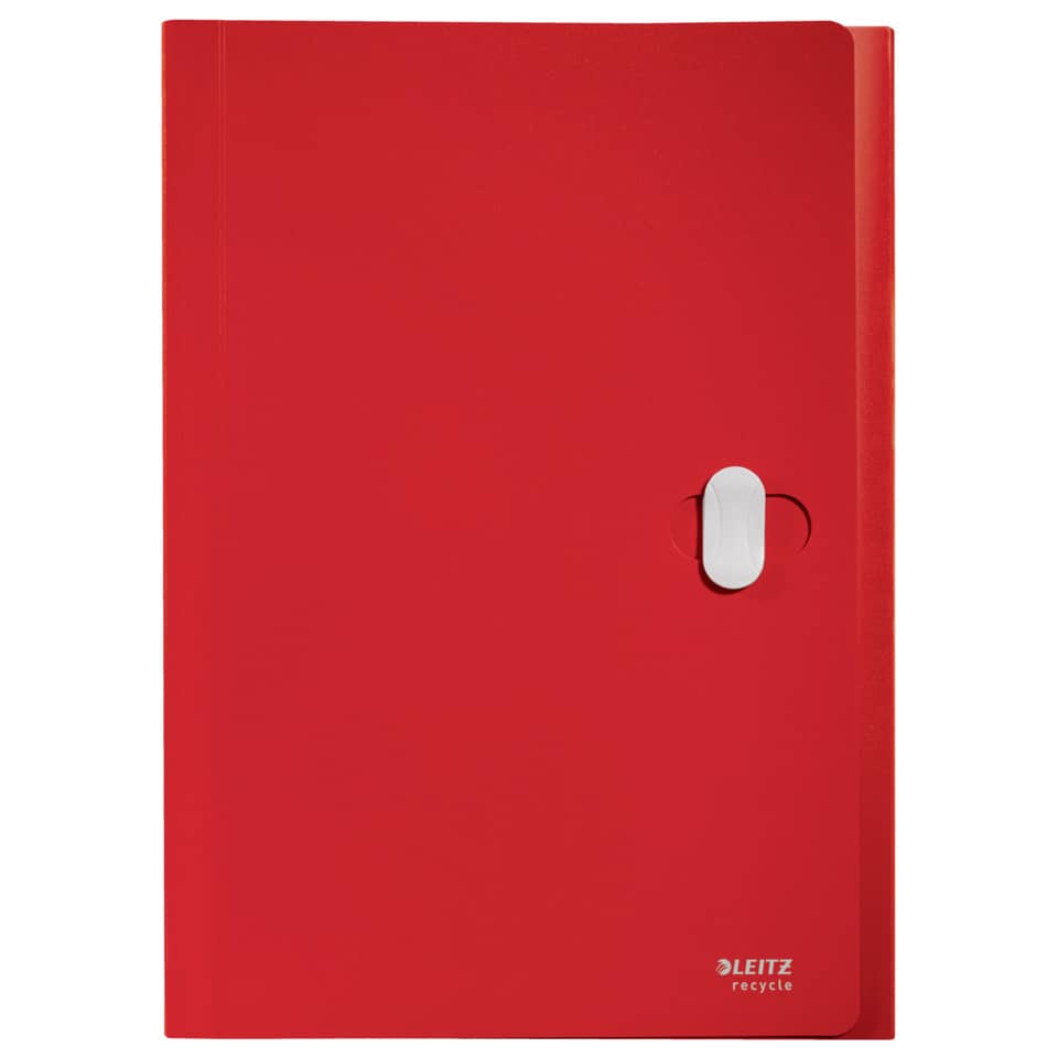 Projektmappe Recycle, A4, 5 Fächer, rot LEITZ 4624-00-25