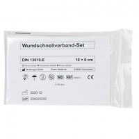 Pflaster-Schnellverband-Set - DIN 13019-E, 10 x 6 cm, 12 Stück