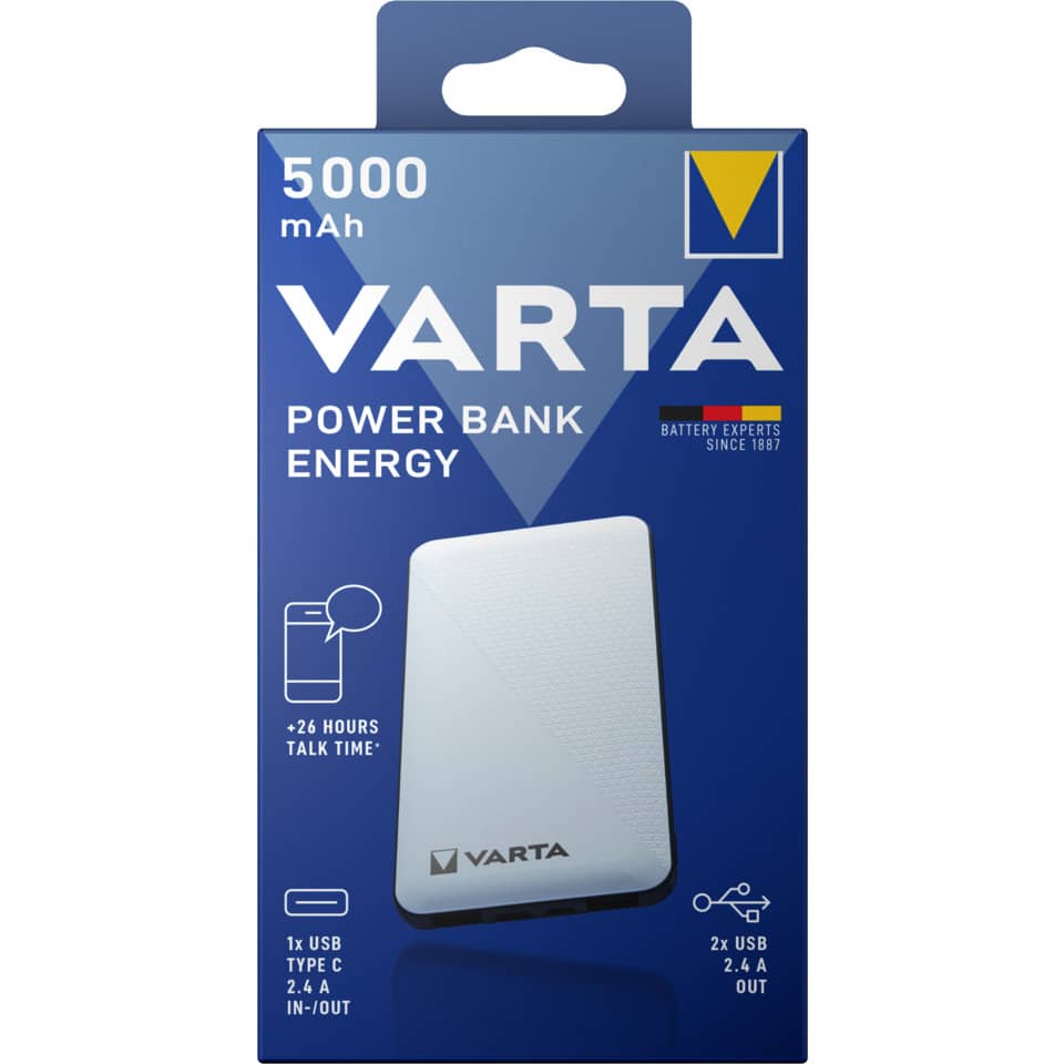 Ladestation Powerbank 5.000 mAh weiß VARTA 57975 101 111