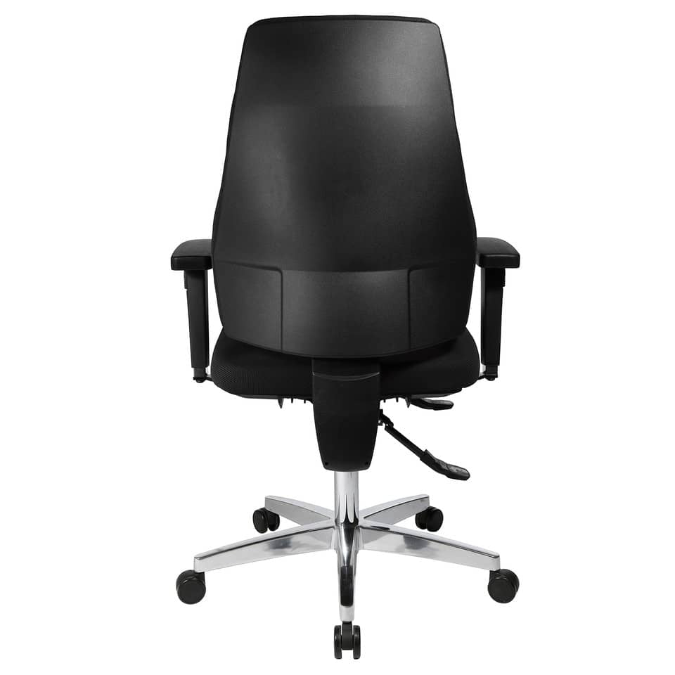 Drehstuhl P91 mit Armlehnen und Hartbodenrollen, schwarz TOPSTAR PI99GBC0H