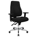 Drehstuhl P91 mit Armlehnen und Hartbodenrollen, schwarz TOPSTAR PI99GBC0H