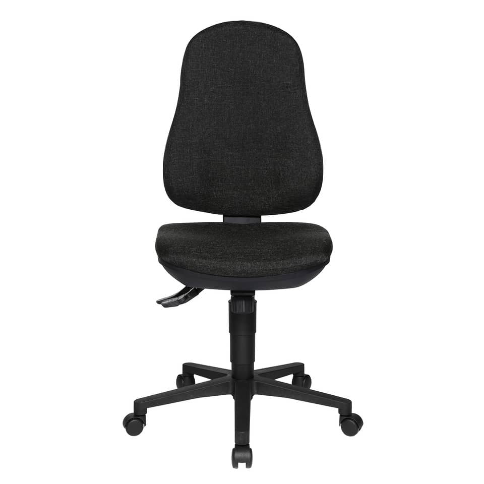 Drehstuhl Support SY ohne Armlehnen, mit Hartbodenrollen, anthrazit TOPSTAR 8550G22H TOPSTAR 8550G22H weiche Rollen