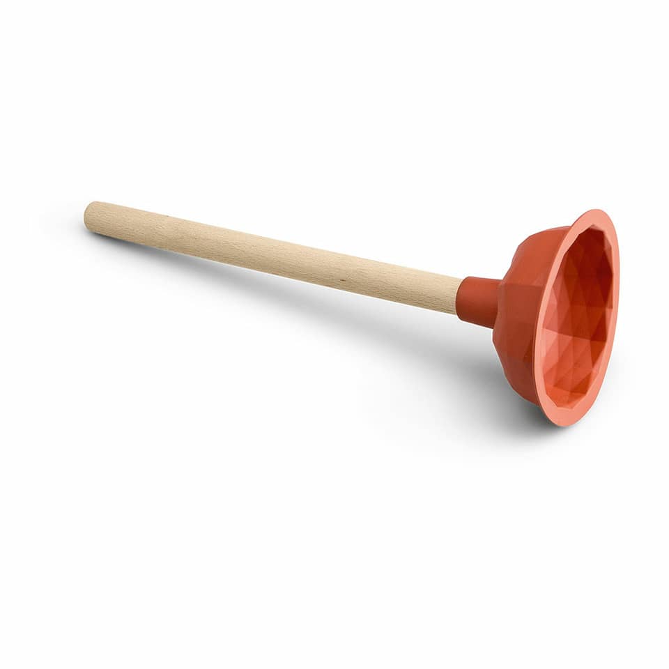 Ausgußreiniger mit Holzstiel, Ø11cm, rotbraun NÖLLE 243058711 NÖLLE 243058711 m.Holzstiel