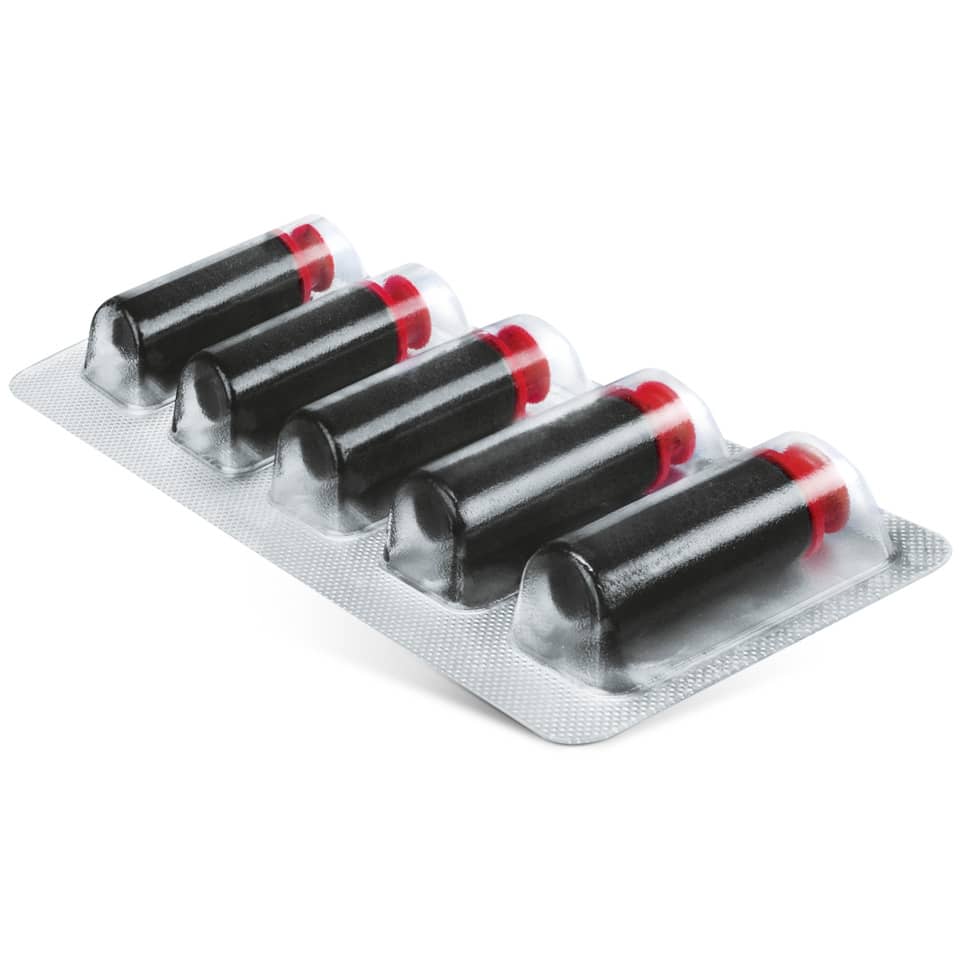 Farbrolle Basic S, 22x12mm, 5 Stück, schwarz METO 9505909 METO 9505909 22x12mm