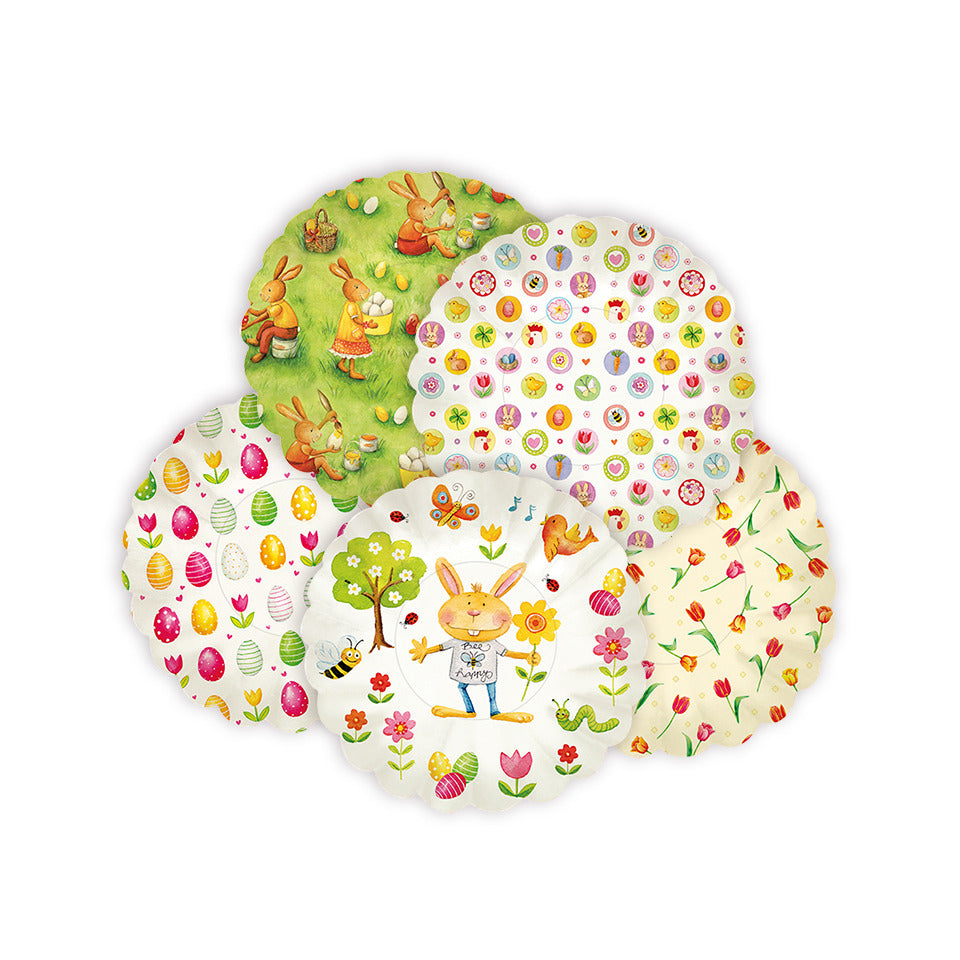 Osterteller Pappe, Ø25cm, sortiert ZISCHKA 4392-0099 ZISCHKA 4392-0099 D25cm