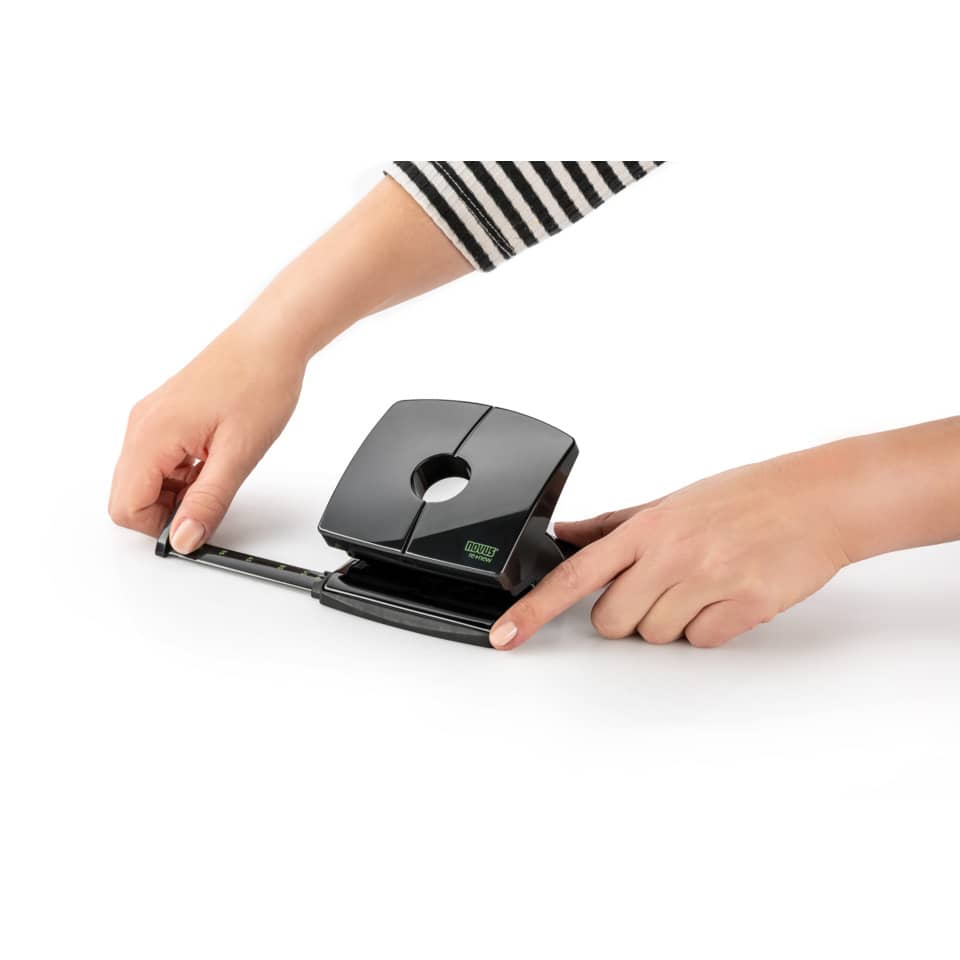 Locher B 220 re+new, 2mm/20 Blatt, Anschlagschiene, Metall, schwarz NOVUS 025-0650 NOVUS 025-0650 60-B220RENEW