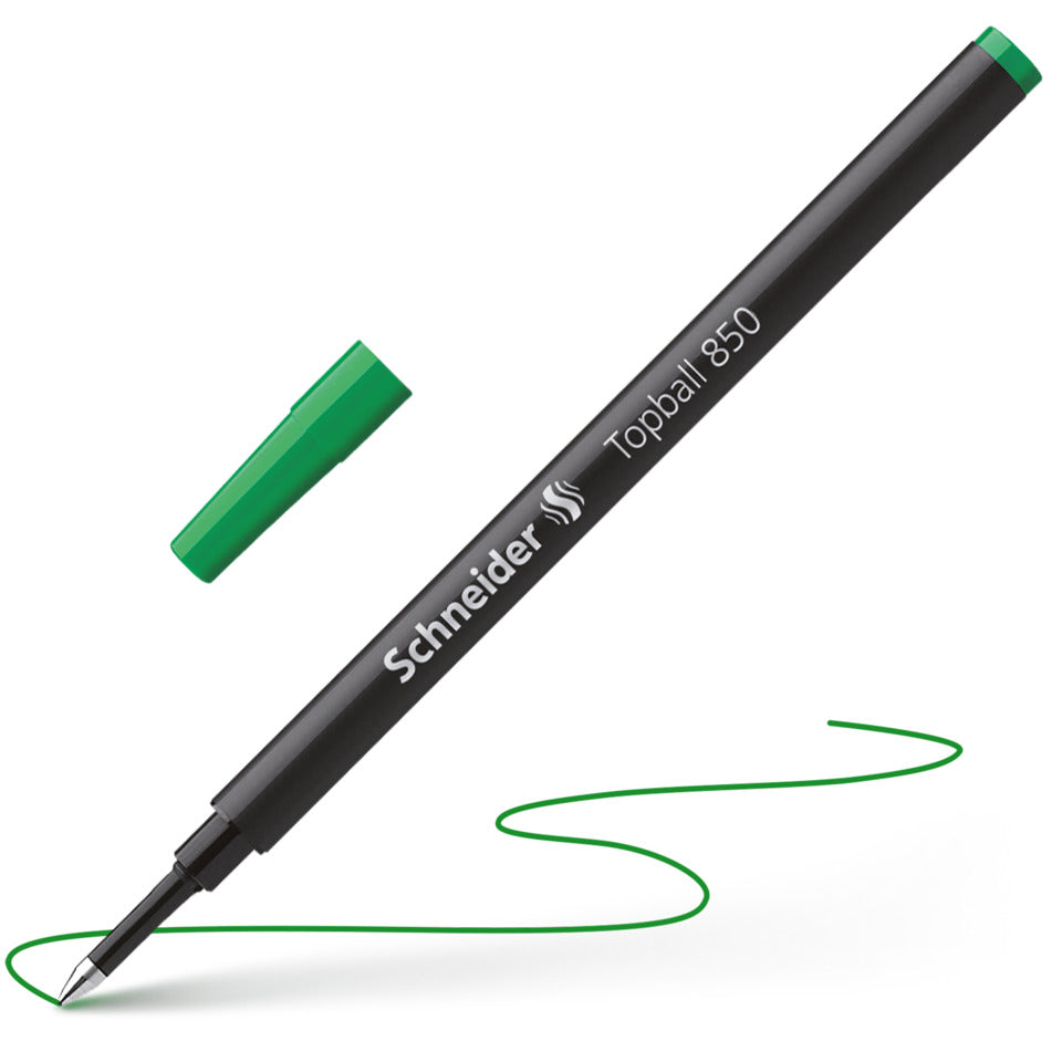 Tintenrollermine Topball 850, Euro-Format, 0,5mm, grün SCHNEIDER 8504 SCHNEIDER SN8504