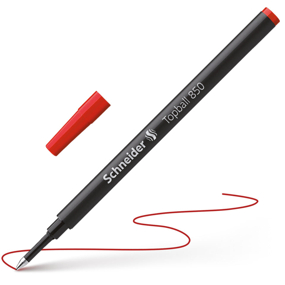 Tintenrollermine Topball 850, Euro-Format, 0,5mm, rot SCHNEIDER 8502 SCHNEIDER SN8502 850