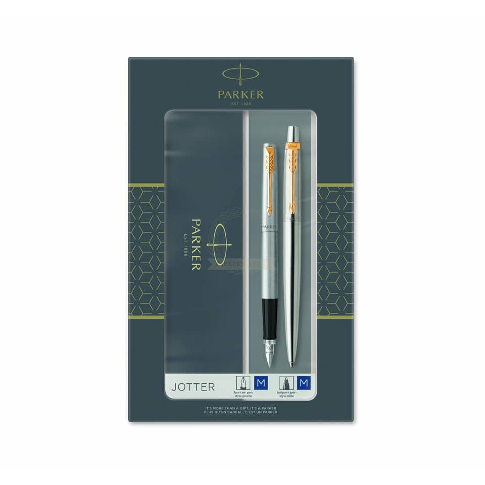 Geschenkset Jotter Duo edelstahl/gold PARKER 2093257 PARKER 2093257 Jotter Duo