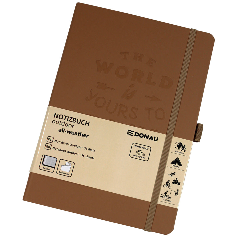 Notizbuch Outdoor, A5, 120g/m², braun DONAU 1350106-02