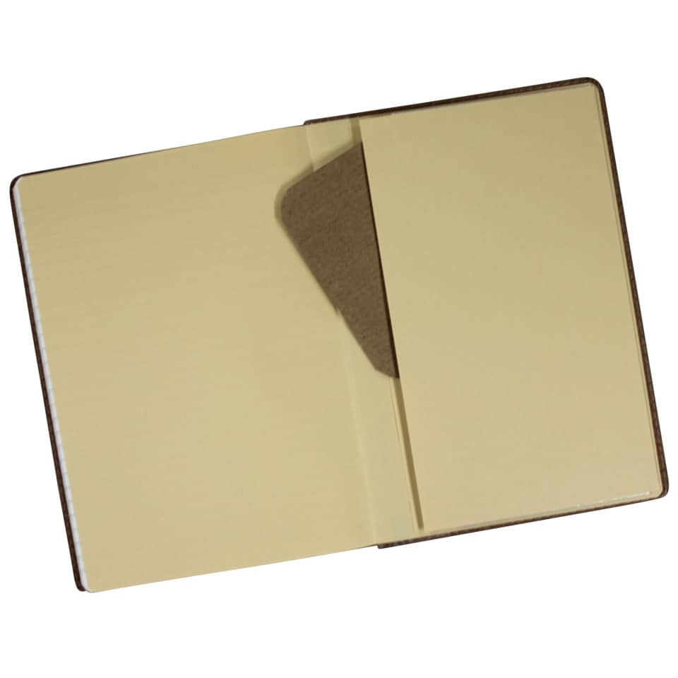 Notizbuch, A5, Recyceltes Leder, braun DONAU 1350105-02