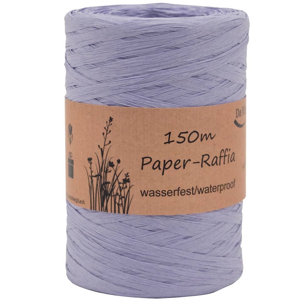 Bast Raffia, 7mmx150m, flieder matt GOLDINA 8094 0762 0150