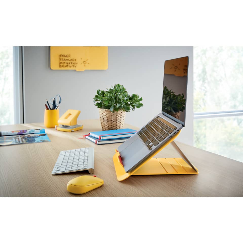 Notebookständer Ergo Cosy, 13" bis 17", höhenverstellbar, gelb LEITZ 6426-00-19 LEITZ 6426-00-19 Ergo