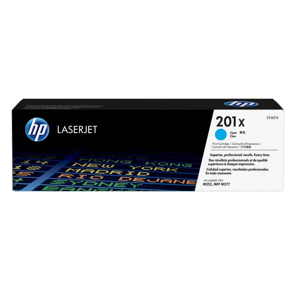 Lasertoner Nr. 201X, 2.300 Seiten, cyan HP CF401X
