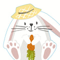 Osterserviette, Hase (gestanzt), 33 x 33 cm, 3-lagig, 12 Stück PAPER+DESIGN 201084 PAPER+DESIGN 201084   33 cm