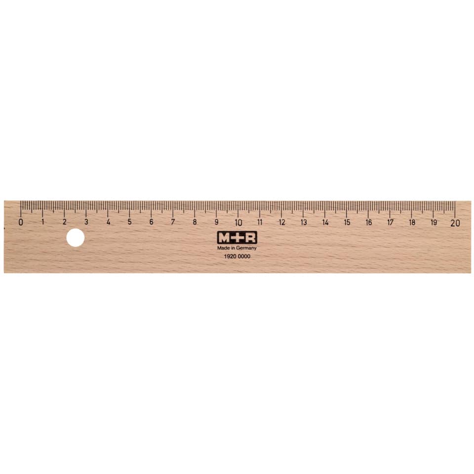 Holzlineal, 20cm M+R 719200000 M+R 71920000/9062
