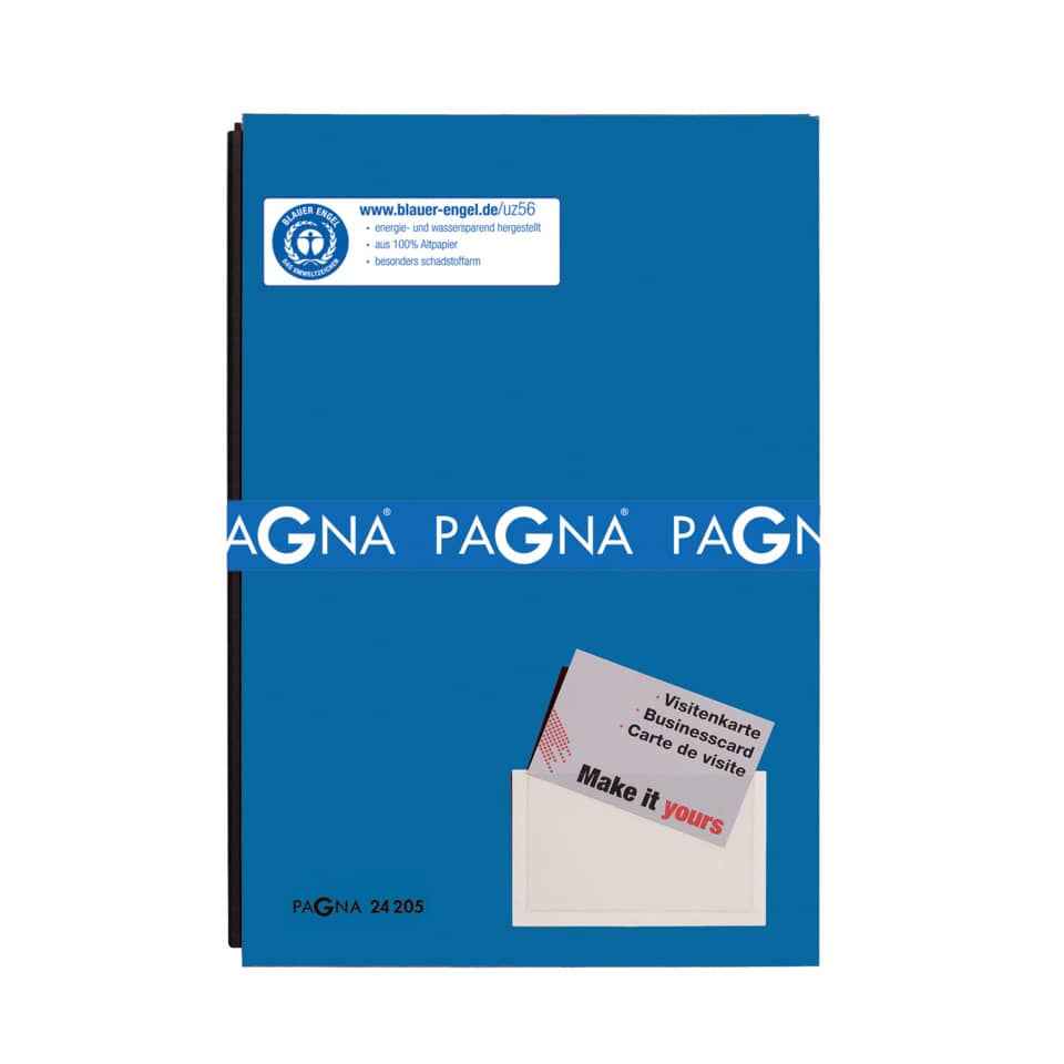 Unterschriftsmappe Color Pappe, 20-teilig, blau PAGNA 24205-02 PAGNA 24205-02 Color Pappe