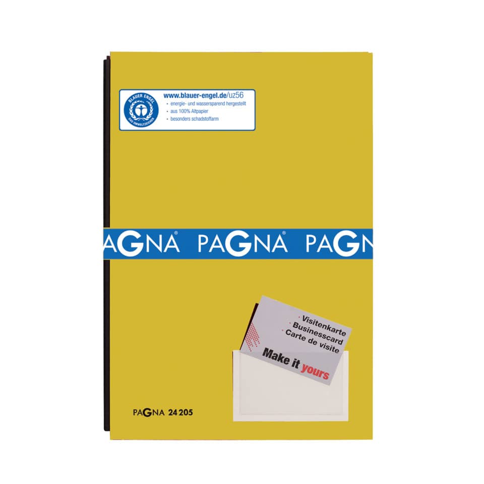 Unterschriftsmappe Color Pappe, 20-teilig, gelb PAGNA 24205-05 PAGNA 24205-05 Color Pappe