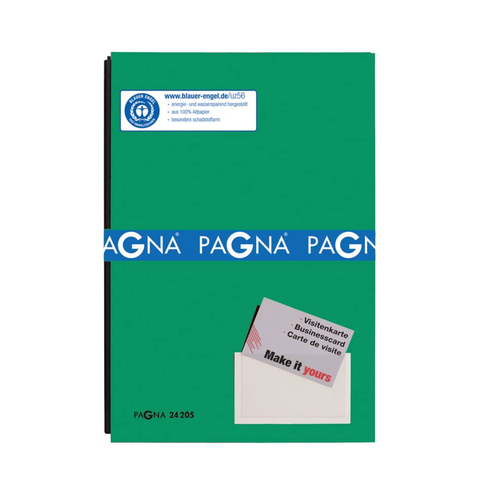Unterschriftsmappe Color Pappe, 20-teilig, grün PAGNA 24205-03 PAGNA 24205-03 Color Pappe