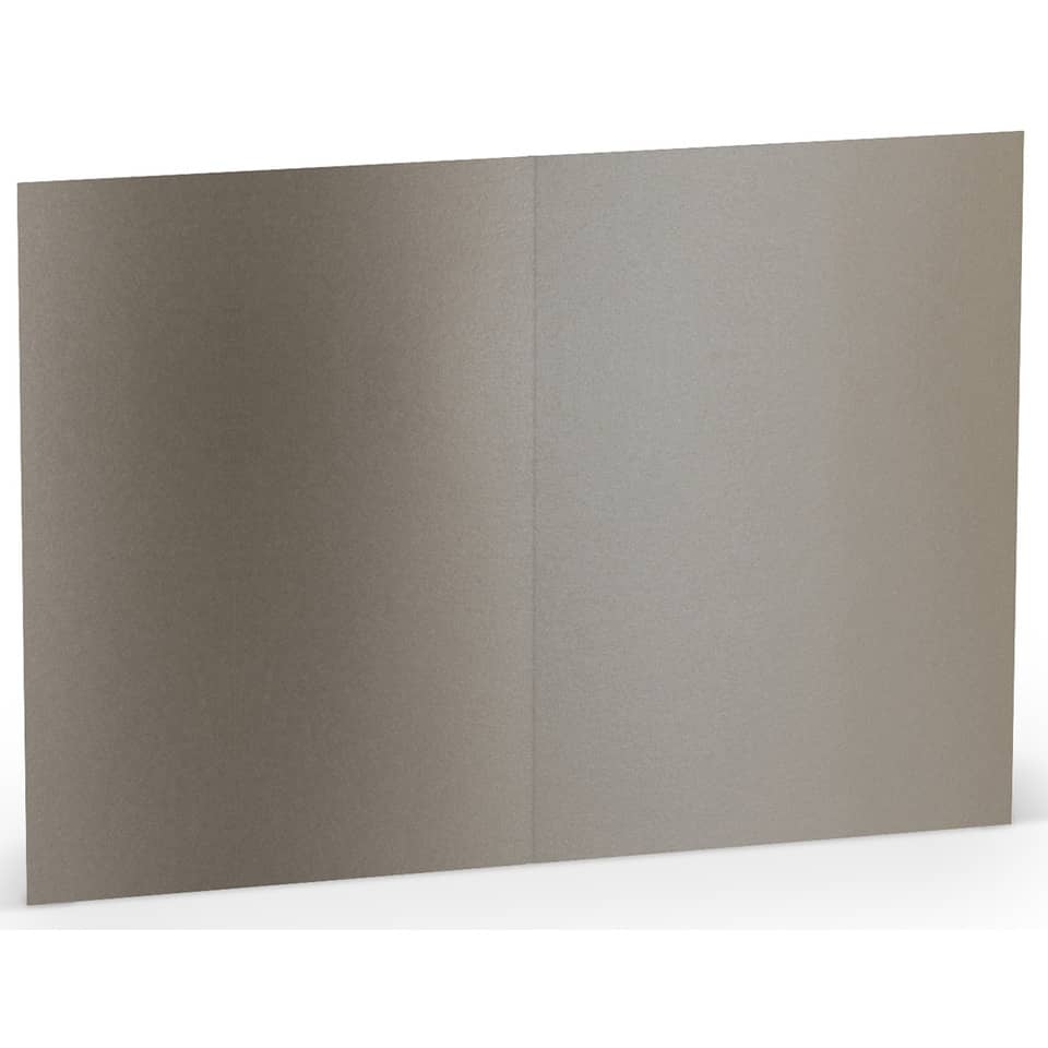 Briefkarte Paperado, A6hd, 220g/m², planliegend, taupe metallic RÖSSLER 164070411 RÖSSLER 164070411 105x148mm