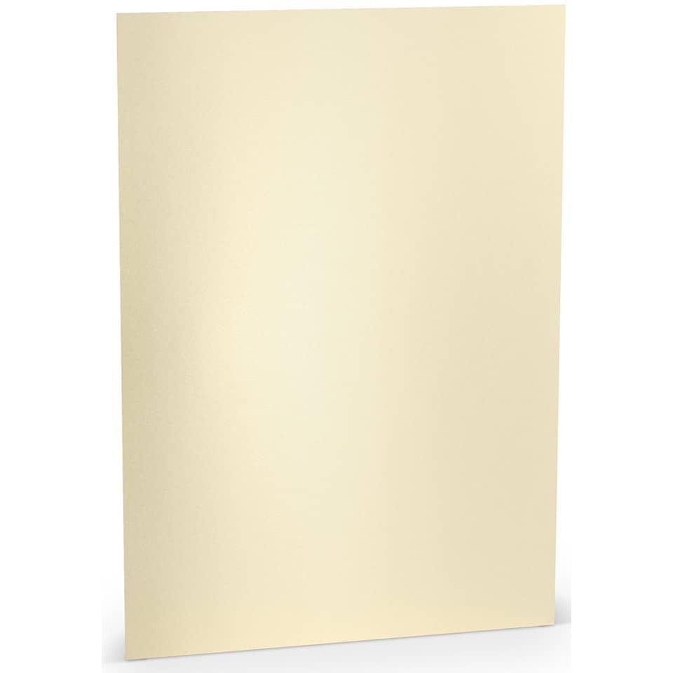 Briefkarte Paperado, A4, 220g/m², candle light metallic RÖSSLER 164012303 RÖSSLER 164012303 297x210mm  metallic