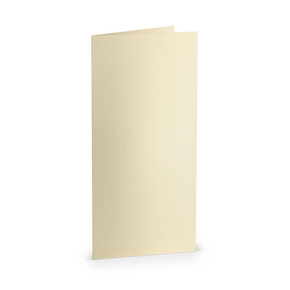 Briefkarte Paperado, DLhd, 250g/m², planliegend, candle light RÖSSLER 164003303 RÖSSLER 164003303 100x210mm metallic