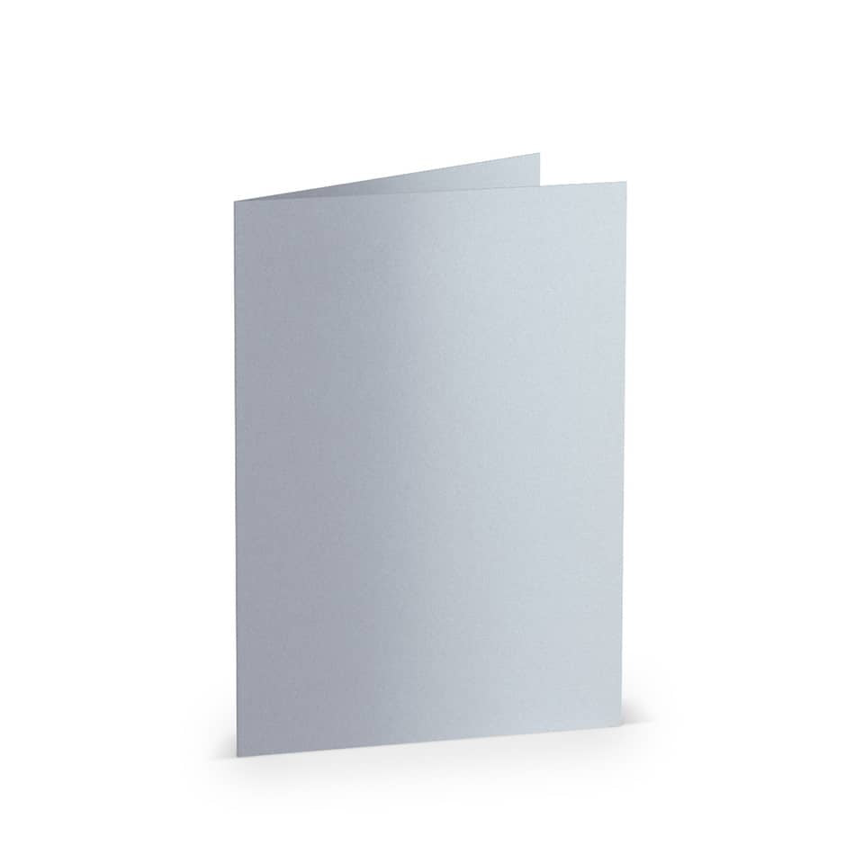 Briefkarte Paperado, A6hd, 250g/m², marble white metallic RÖSSLER 164006302 RÖSSLER 164006302 105x148mm metallic