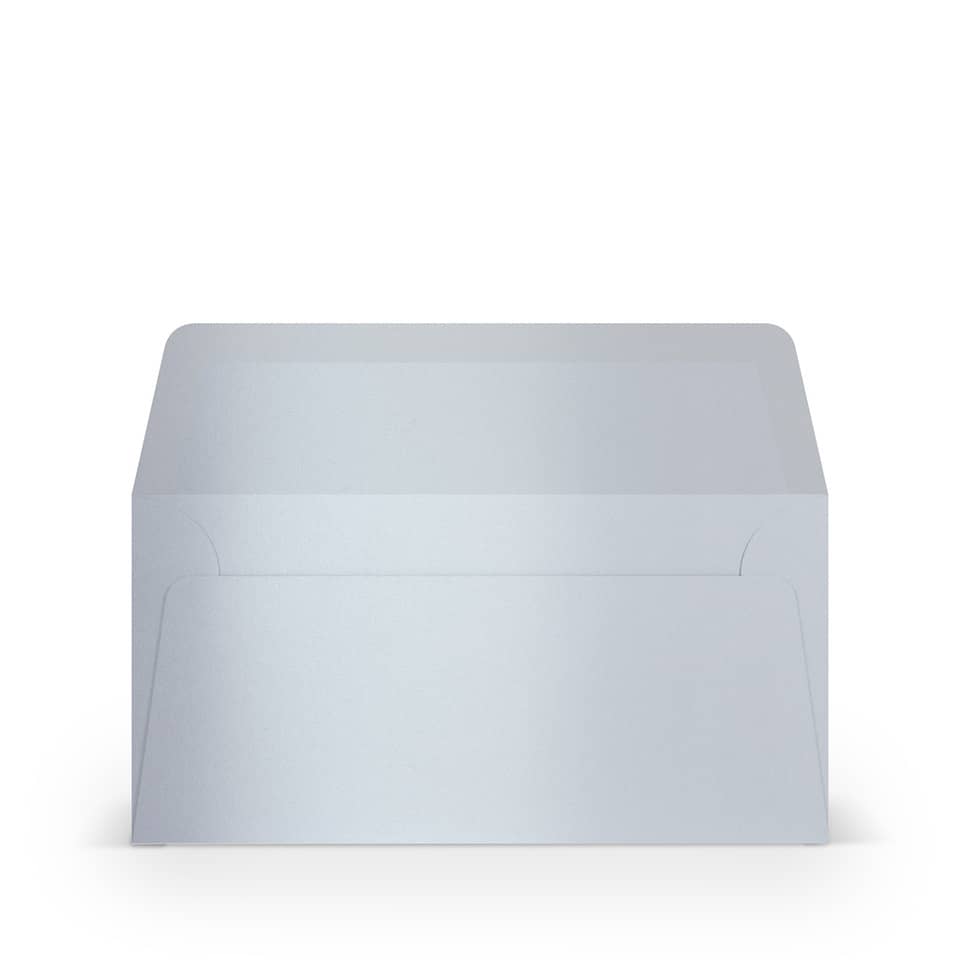 Briefumschlag Paperado, DIN lang, 100g/m², nassklebend, marble white metallic RÖSSLER 164002302 RÖSSLER 164002302   110x220 mm