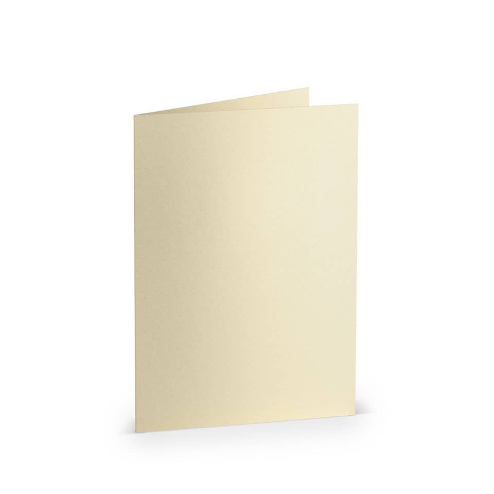 Briefkarte Paperado, A6hd, 250g/m², candle light metallic RÖSSLER 164006303 RÖSSLER 164006303 105x148mm  metallic