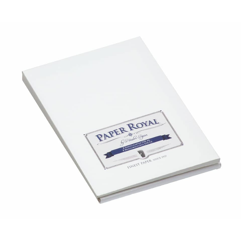 Kartenmappe Paper Royal, A6hd/C6, 8 Stück, weiß RÖSSLER 2234831009 PAPER ROYAL 2234831009   8/8ST