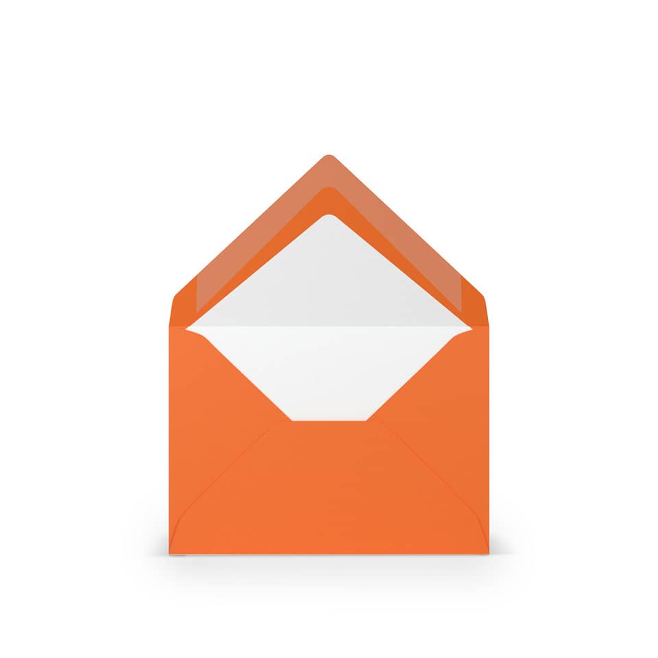 Briefumschlag Paperado, C7, 100g/m², SF, nassklebend, orange RÖSSLER 16400721 RÖSSLER 16400721   81x114mm gerippt