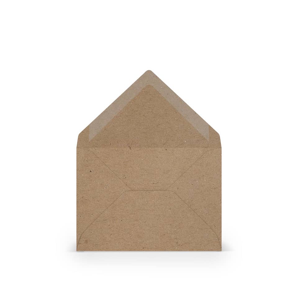 Briefumschlag Paperado, C7, 100g/m², nassklebend, kraft RÖSSLER 16400762 RÖSSLER 16400762  81x114mm gerippt