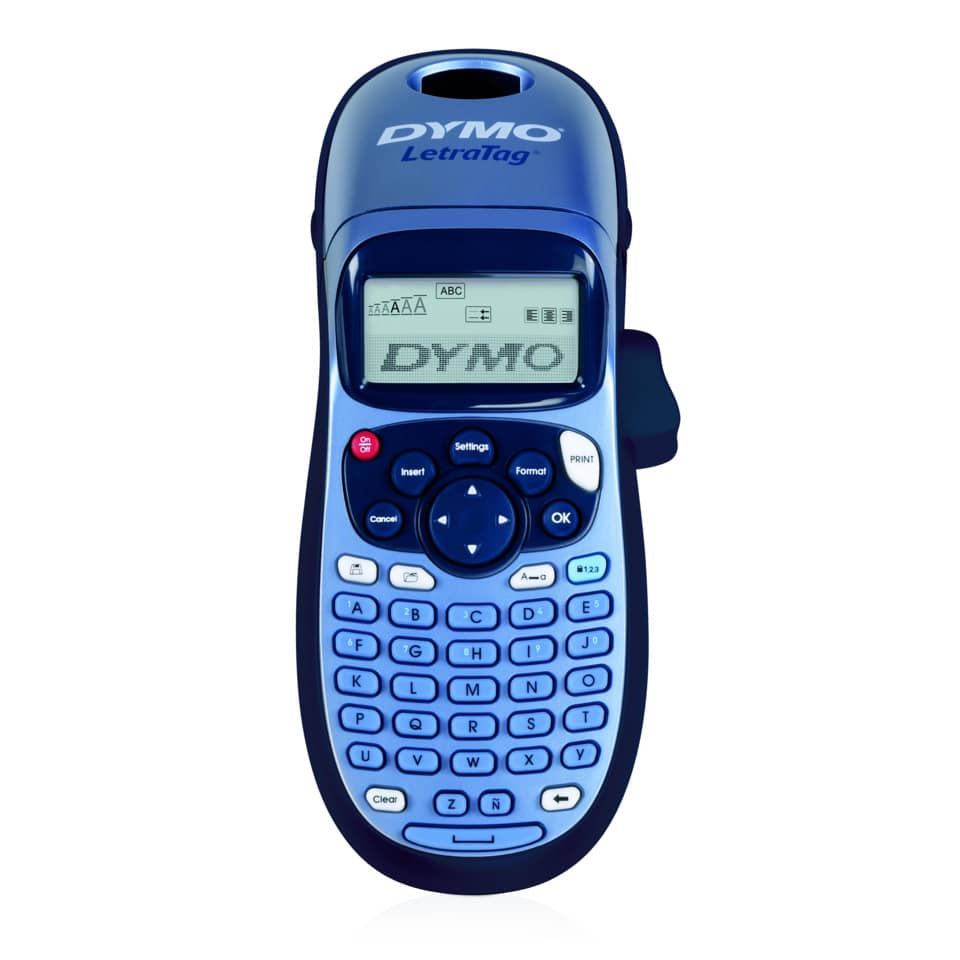 Beschriftungsgerät LetraTag® 100H, ABC-Tastatur, Thermodirektdruck, schwarz/blau DYMO 2174576 DYMO 2174576 ABC-Tastatur