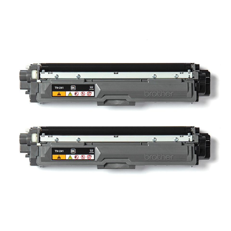 Lasertoner, 2 x 2.500 Seiten, 2 Stück, schwarz BROTHER TN241BKTWIN