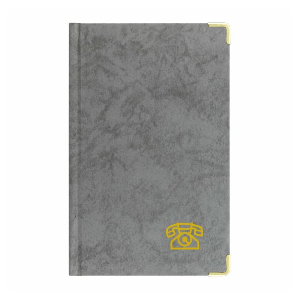 Adress- und Telefonbuch, 13 x 20,5 cm, sortiert STYLEX 49943