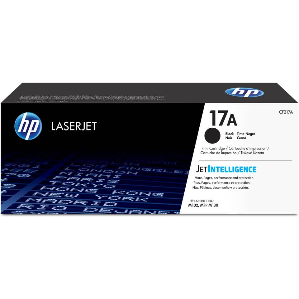 Lasertoner Nr. 17A, 1.600 Seiten, schwarz HP CF217A
